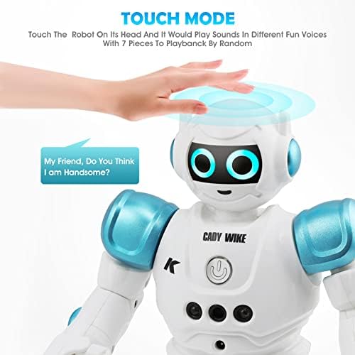 Gevenia RC Robot Toys for Kids, brinquedos de robô de controle remoto com gestos e sensor de dança programável, caminhada, canto, robô inteligente recarregável, para 8 anos de idade