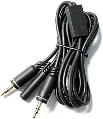 Pegly de 3,5 mm Universal 2 em 1 fone de ouvido de jogo- estenda a cabo compatível com o fone de ouvido Astro Gaming para computador