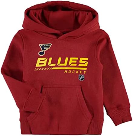 Exterstuff St Louis Blues Tamanho da juventude Edição Especial Edição Logo Pullover de lã Hoodie