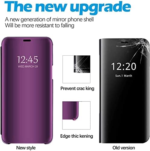 Caso de couro Galaxy S21 Compatível com Samsung Galaxy S21 5G Caixa de telefone de 6,2 polegadas Visualização de