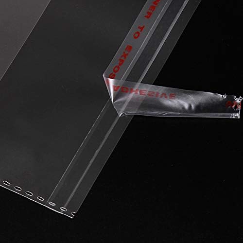 BLZD523 100pcs 14 cm de largura Transparente Sacos plásticos de vedação auto -vedada Bolsa de embalagem de jóias auto adesiva