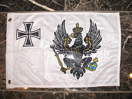 12x18 Guerra da Prússia Guerra Prússia Bandeira de barco de malha de malha 12''x18 '' Banner