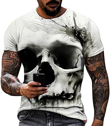 Camisa de vestido masculino de verão masculas camisetas gráficas 3D camisetas de manga curta