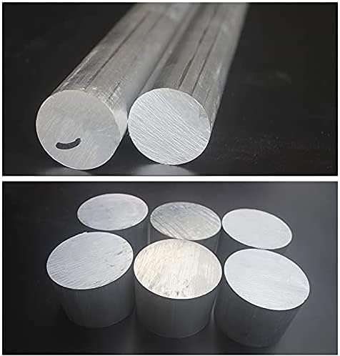 Hastes de alumínio Goonsds 2pcs Barra redonda para materiais de laboratório e reparo de bricolage, 18x600mm