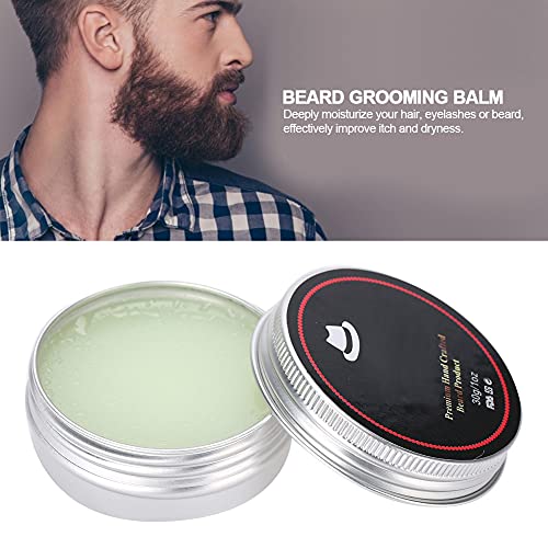 Dioche Beard Care Balm, Bigode Wax para homens com cera de abelha forte, forte para domesticar, treinamento e estilo, um presente ideal