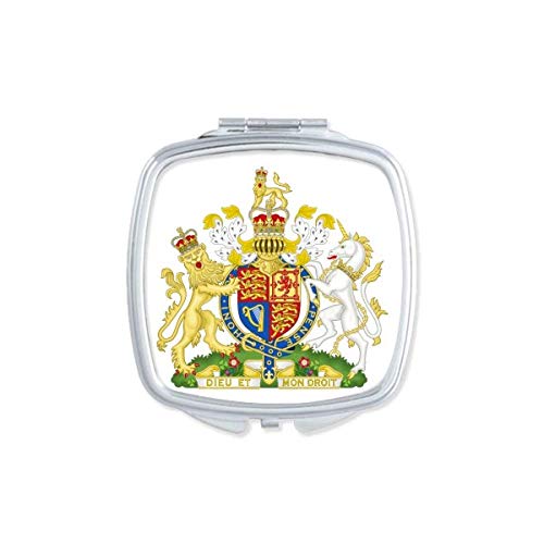 Reino Unido Europa Europa emblema nacional espelho portátil compacta maquiagem de bolso de dupla face vidro