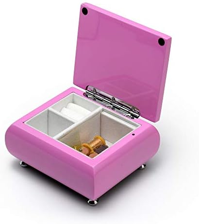 Adorável High Gloss 18 Note Pink Jewelry Box Girlsake Girlsake - Muitas músicas para escolher - ontem
