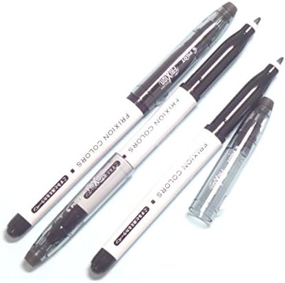 Piloto Frixion Colors Marker Black, 3 canetas por pacote [pacote original de Komainu-Dou]