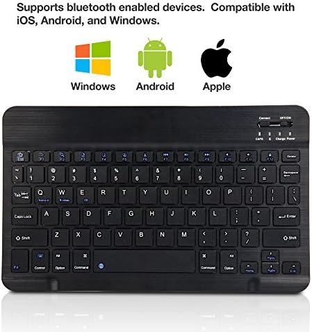 Teclado de onda de caixa compatível com o coolpad snap - teclado Slimkeys Bluetooth, teclado portátil com comandos