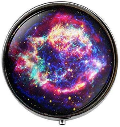 Galaxy Nebula - Nebula Art Photo Pill Box - Charm Pill Box - Caixa de doces de vidro