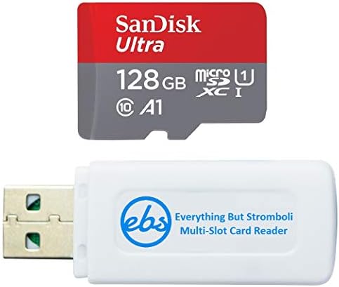 Sandisk Ultra MicroSD 128GB para Samsung Galaxy Tablets Funciona com Tab S6 Lite, Tab S7, Tab A 8.0 Pacote com tudo, exceto Stromboli SD & SDXC Memory Card Reader