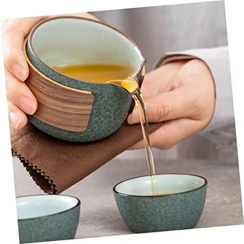 Bestonzon 1 Cupo Jarra de porcelana de chá de xícara de gung All Carreendo TEAPOT PRÁTICA VIONS TREACUP Use Cerâmica