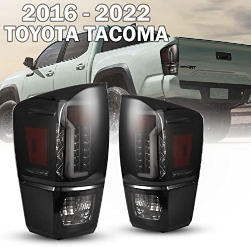 Luzes traseiras LED compatíveis para Toyota Tacoma 2017 2018 2019 2020 2021 2022 2023 Luzes traseiras Lâmpadas traseiras