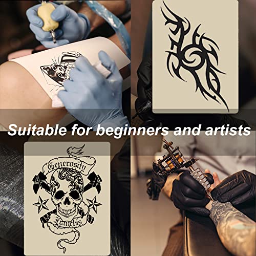 Blank Tattoo Skin Practice - Yuelong 30pcs Pele falsa laterais duplas 8x6 Tatuagem e microblades Practice a pele de borracha macia para tatuagem