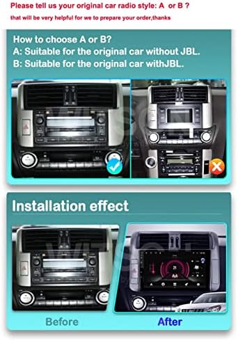 AUTOSION 9 polegadas Android 12 Player Sat Nav Radio Head Unit GPS Navigation estéreo para Toyota Land Cruiser Prado