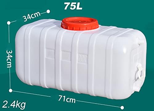 Tanque de água Muyunxi, recipiente de tanque de armazenamento de água, estacionamento ao ar livre armazenamento de água portátil, tanque de armazenamento de alimentos domésticos com tampa e alça