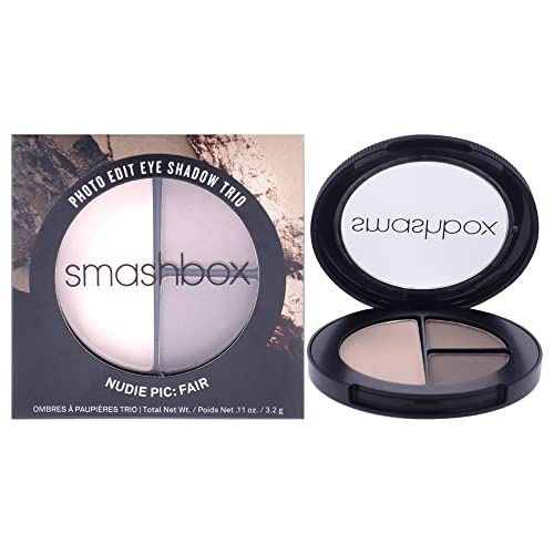 Smashbox Photo Editar Eyeshadow Trio - Fair de Pic Nude, 0,11 onça