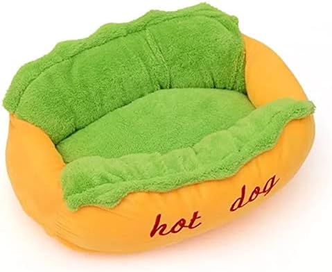 Waazi engraçado cachorro quente cama de estimação cães de estimação cachorro canil cachorrinho de cachorro quente casa macia house quente sofá cesto de cesta de cães de cachorro -quente saco de dormir saco de dormir