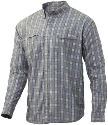 Huk Men's Tide Point Pisca Plaid Table Button Down Sleeve Shirt