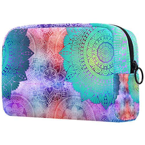 Mandalas Cosmetic Travel Bag de grande capacidade Bolsa de maquiagem reutilizável bolsa de higiene pessoal para meninas