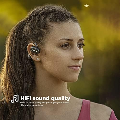 Fone de ouvido de ouvido de ouvido aberto privada, fone de ouvido Bluetooth, fone de ouvido Bluetooth com fones de ouvido cancelando