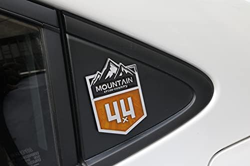 4x4 Mountain Cross Country Metal Car adesivo, decalque fora de corrida, crachá de emblema cromo para veículo off-road