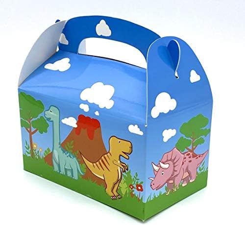 Adorox 24 Pack Dinosaur Party Treat Boxes Sacos de tratamento de dinossauros para crianças Aniversários Party Favor