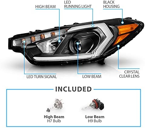 Amerilite para 2014- Kia Forte com modelos de posição LED Modelos de projetor DRL TUBO LIGH