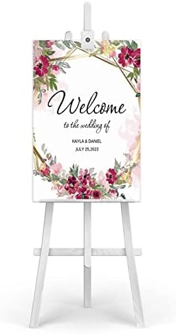 Wooden Welcome Assined Welcome to Our Wedding Sign Entrance Welcome Welcome to Our Wedding Wedding & Reception Decorations Data e Nome