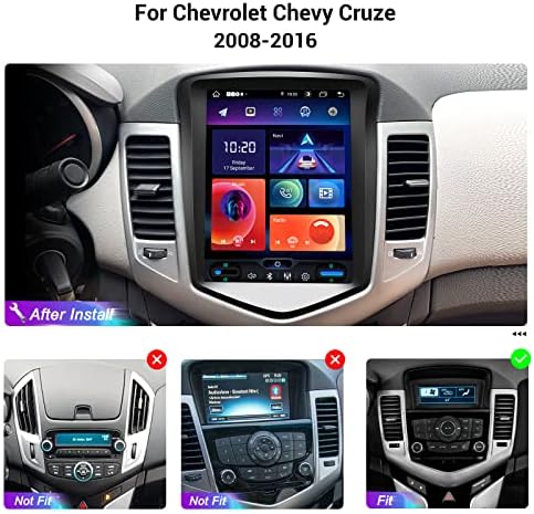 Roadanvi 9,7 Rádio do carro Android HD para Chevrolet Chevy Cruze 2008 2009 2010 2012 2012 2013 2013 2015 2015 Carplay sem