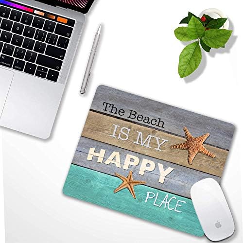 Anyijmo Beach é o meu happy local para jogos com bordas costuradas, mouse de tapetes de textura premium, mousepad de base