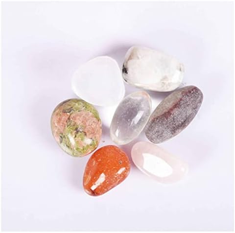 Pedras naturais de pedras de reiki cura e cura de cristal Tolas de pedra 7 pcs