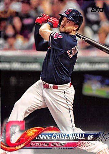 2018 Topps 194 Lonnie Chisenhall Cleveland Indians Baseball Card