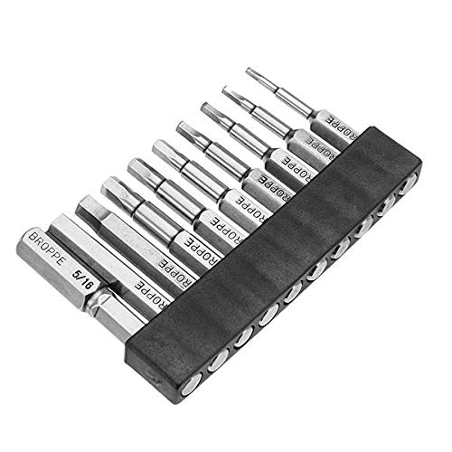 KDAFA Chave Bit, 10pcs SAE 5/64-5/16 polegadas Chave de pára