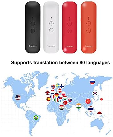 CLGZS C-1 5.0 Recarregável conexão rápida Mini Voz portátil Multi-Language Translator para reunião de negócios no exterior