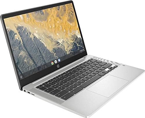 O mais novo Chromebook HP 14 polegadas, o processador Intel Quad-Core Pentium Silver N5000 até 2,70 GHz, memória de