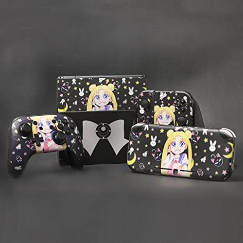 Belugadesign Moon Switch Pro Controller Skin | Adesivo de anime Kawaii fofo embrulhar decalque de vinil | Compatível