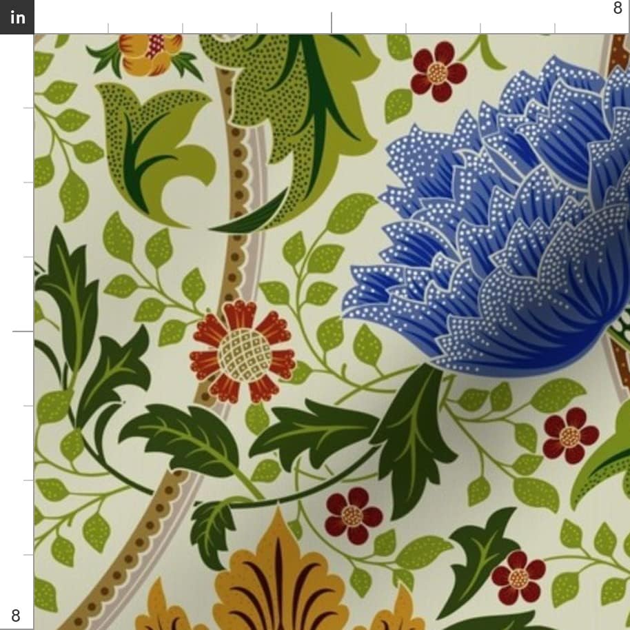 Tecido Spoonflower - William Morris Victorian Arts and Crafts