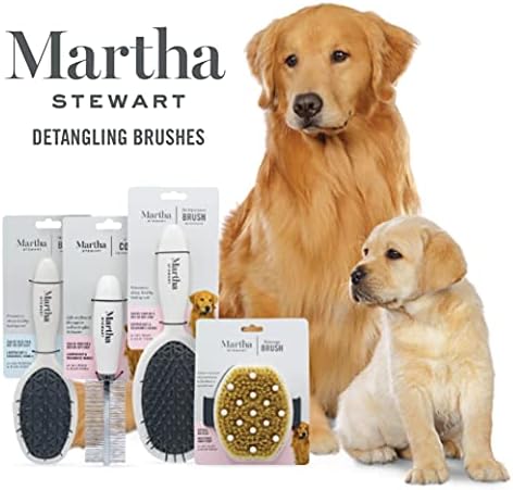 Martha Stewart para animais de estimação que detém o pincel de cachorro para todos os cães | Pincel para cães com