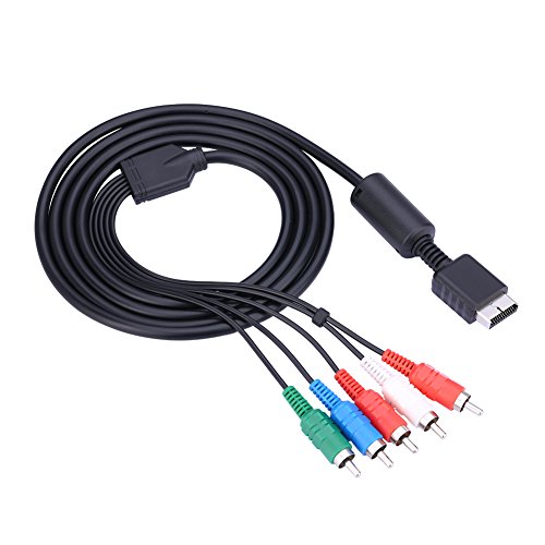 Cabo de áudio PLPLAAOBO, AV Multi Out to Component Video/Audio Cable Word for Sony PlayStation PS2 PS3