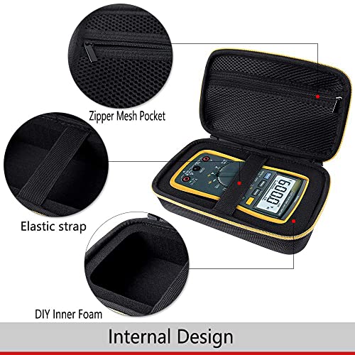 Caso compatível para Fluke 117/115/116/87V/ 88V/ 101, também se encaixa em Crenova MS8233D/ Neoteck 8233d Pro/ Astroai TRMS 6000