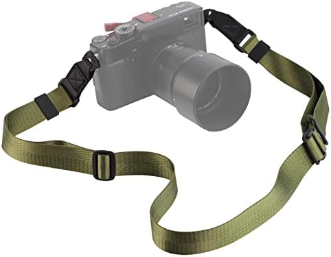 Câmera de câmera de esquerda Strap Sling ajustável e design vibrante Design Universal DSLR Belém da câmera do colegial para