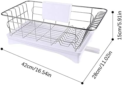 YGQZM removível em aço inoxidável de aço de prato de prato de secagem rack rack comprove utensil holde cozinha balcão rack