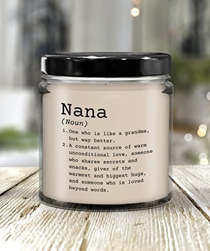 Presentes Nana, vela de definição de Nana, presente de avô, presente de avó Nana, Nana, Nana Birthday Gift, para Nana
