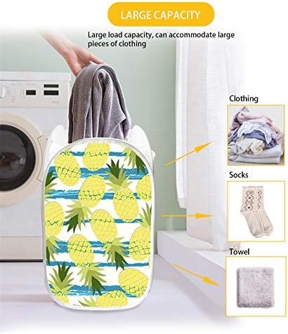 Fusurire Home Laundry Horting, portátil e leve, roxo e azul Butterfly Impresso