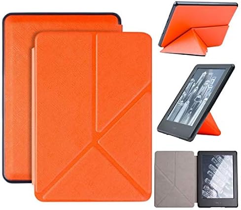 Capa do Kindle Zengcang - Caso de Origami de Stand de couro PU para Kindle Paperwhite 4 Para PQ94WIF Paperwhite4 E -book Reader Flip Leather Case