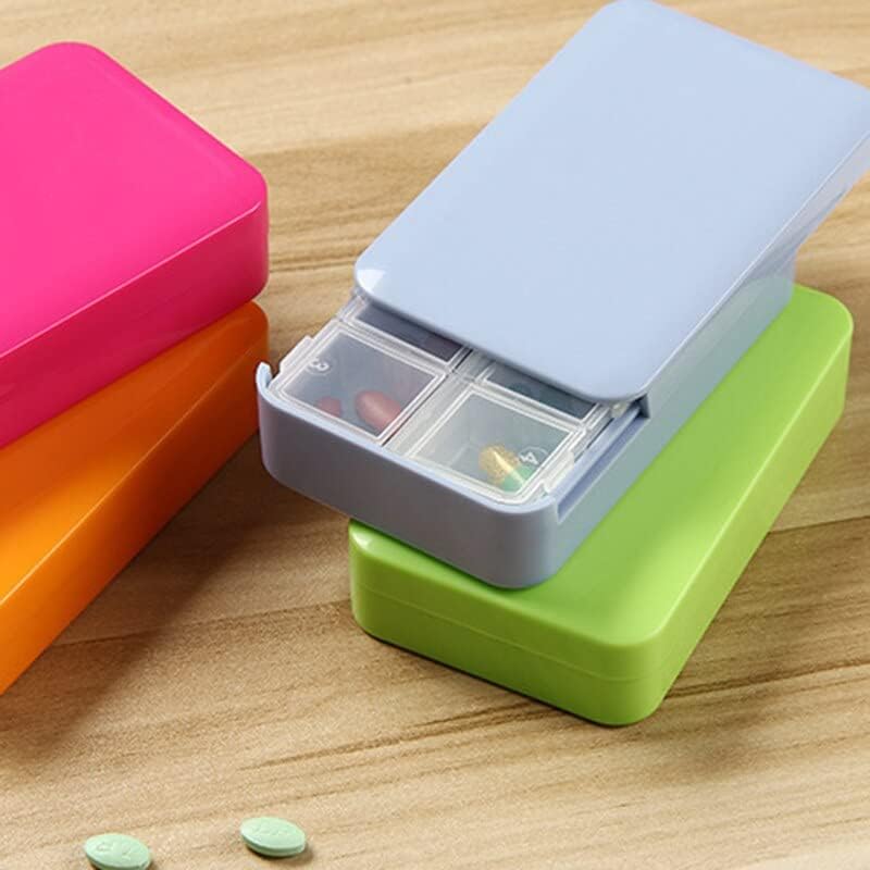 Caixas de comprimidos portáteis Caixa de comprimidos da gaveta Mini Pill Box Travel Dispen Storage Container 6 Caixa de