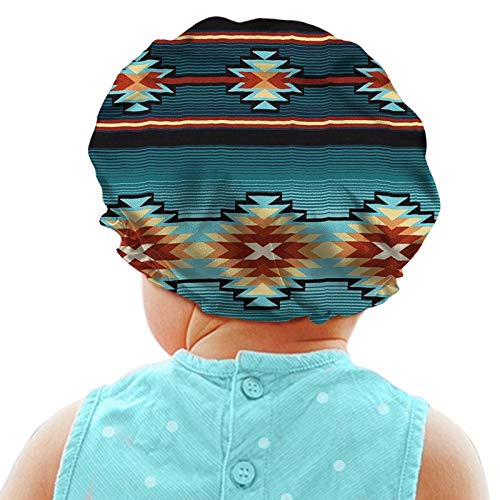 Snilety Bohemia Style Style Imagem Baby Bonnet 0-6 meses Cabeça de banho Cabeça de banho, Kids Head Use chapéus acessórios para cuidados com o cabelo, macio e confortável