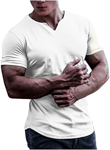 Camisetas musculares masculinas Moda V Camiseta Camise