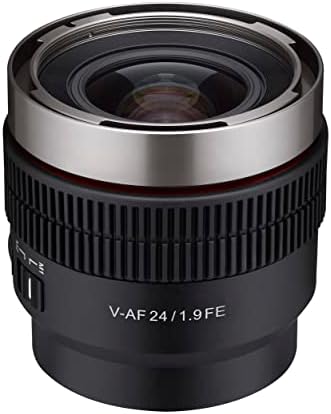 Rokinon 24mm T1.9 Lente de foco automático em quadros de amplo quadro completo para a Sony E